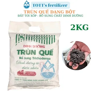 Phân trùn quế bột 2kg - Đất trồng cây cao cấp cho cây trồng TOTT's fertilizer