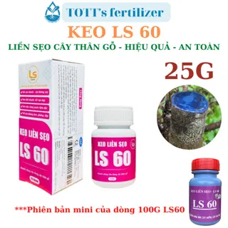 Keo liền sẹo LS 60 màu đen hủ 25g TOTT's fertilizer chuyên dùng cho mai, cây kiểng và cây ăn trái
