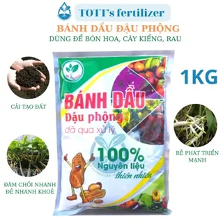 Bánh Dầu Đậu Phộng Đã Qua Xử Lý Dùng Ủ Và Bón Hoa Cây Kiểng, Rau gói 1kg TOTT's fertilizer