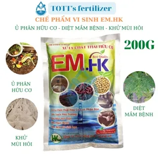 Emzeo ủ phân hữu cơ gói 200g TOTT's fertilizer
